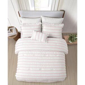 Splendid Kona Seersucker 4 Piece Comforter Set Queen MSRP $120